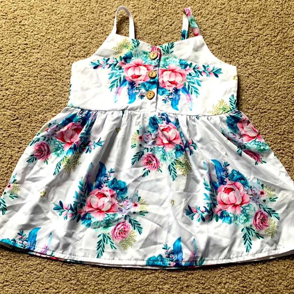 Little girls spring dress like new size 2T/3T